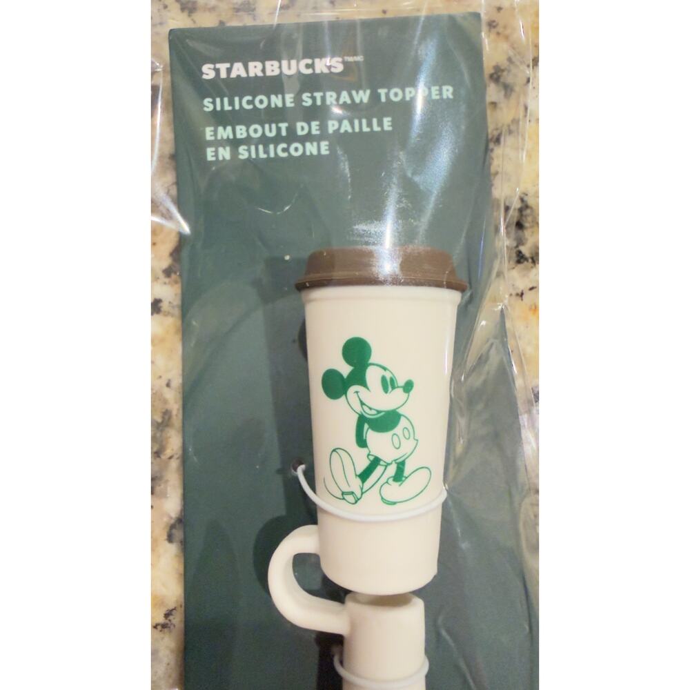 Disney Parks x Starbucks Silicone Mickey Cup Straw Topper - NWT - Picture 3 of 4